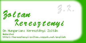 zoltan keresztenyi business card
